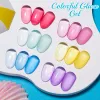 Jelly Glass Gel Nagellack 7,5 ml transparente bunte Glasur-Gel-Politis Maniküre Einweichen UV-Gel Semi-Permanent Nail Art Lack