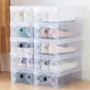 Schuh -Aufbewahrungsboxen 10 Stcs, verdickt, plastisch, transparent.33 x 20 x 12 cm.Organisator für Schuhe und Dinge einfach und vielseitig