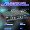 Switches Terow 2,5G POE Switch 2,5G Network Ethernet Switch 4 Port 8 Port Unmanaged Lan Hub Lüfter AI WTD Plug and Play for WiFi Router