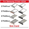 Sim Card For Samsung Galaxy Z Fold 1 2 3 4 Fold2 Fold3 Fold4 F9000 F9160 F9260 F9360 W21W22 W23 Sim Tray Holder Slot Repair Part