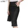 Сексуальная юбка 2023 Y Женская рабочая юбка Slim Bodycon Summer High Pockets Split Formal Ol Ol Office Ladies Черные негабаритные карандашные юбки L410