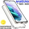 a prueba golpes case transparente carcasa para funda Samsung Galaxy S22 S21 S23 Ultra S20 Fe S8 S9 S10 Plus A13 A14 A54 A13 A12 A52s A53 5g S10e A50 A51 A52 A32 A51 A70 A71 A72 A20 A20e A21s Note 20 10 silicona estuche