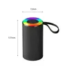 Rockmia EBS-703 5W MINI Portable RGB Bluetooth Speaker LED Fabric Mesh Bottle Music Player Deep Bass BT5.3 Outdoor Waterproof