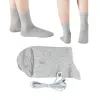 Électrode en fibre argentée conductrice Tens Tens Chaussettes de massage conductrices en fibre de gigoud