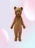 2020 Discount factory brown colour plush teddy bear mascot costume for adults to wear for 6268675