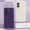 Square Liquid Silicone Case för Oppo A56S A57 A77 K10 Realme V23 V23i Q5i Narzo 50 OnePlus Nord N300 5G Soft Phone Cover Housing Housing Housing Housing