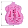 Stampi da forno a forma di leone a forma di fondente stampi 3d in silicone gelido stampone cuffie decorazioni di decorazioni cioccolato f0670