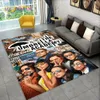 Le tapis de téléfilm de la télévision parapluie, tapis de tapis pour le salon de la maison de chambre à coucher décor de paillasson de chambre à coucher, jeu de sol non glissant