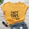 Dames t-shirts Ik heb deze stop me zorgen maken over God t-shirt casual vrouwen korte mouw christelijke bijbel t-shirt