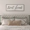 PEONIA 41" x 15" Sweet Dreams Above The Bed Wall Decor (Black)