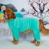 Hundkläder vinter stora stora kläder jumpsuit pajamas samoyed husky labrador gräns collie gyllene retriever kläddräkt kappa