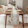 Elegant Thanksgiving Autumn Pumpkin Dining Table Runner Mariage Décor de mariage Runner de table pour table de table Dining Table Runners