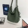 Latraging adolescente adolescente casual sling hobo bolsa para fazer xaroa de tecido verde de tecido verde diário Compras para mensagens