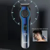 VGR CordCordless 120mm Adjustable Beard Hair Trimmer For Men Grooming Edge Rechargeable Electric Clipper With 38 Setting 240411