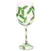 Muggar Xmas Tree Decorations Drinking Cup Red Glass Cocktail Party Goblets Christmas Theme