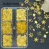 UV -Harz füllen Metallnieten Blumen Schmetterling Mischfüller für Epoxidharz -Schmuck Metallic DIY Crafts Accessoires und Materialien
