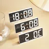 Numero creativo Clock Colore Nightlight Table Clock Modalità Snooze Night 12/24H Aunte Calendario a temperatura LED elettronica