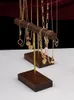 Valnöthalsband smycken arrangör armband hängande hållare smycken display stativ box träme rack smycken klockhängare