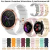 18 mm de relógio inteligente de 20 mm para Garmin Vivoactive3 4 4S VENU 2 Plus Sq Vivomove HR Silicone Band Forerunner 245 Bracelete de banda de vigilância