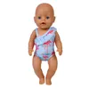 Flamingo stroje kąpielowe Akcesoria dla Born Baby 43 cm Pozycje 18 cali American Doll's Girl's Toys Our Pokolenia