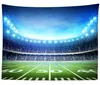 American Football Field Stadium Tobestry Light Night Soccer Turf Waiting Rugby gobelin