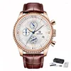 Montre-bracelets Benyar Men's Watch Fashion / Sport / Quartz Men de bracelet Horloge Horloge Top en cuir Montres Relogie Masculino