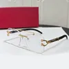 Men de lunettes Eyeglass Wood Gold Frame Gold Clear Lenses Louilles Optical Fashion Lunettes de soleil Lunettes Lunettes de Soleil Lunettes Eyewear