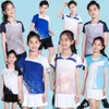 Childrens Tennis Uniform bedruckte Mädchen Heuchen Rock Atmungsaktives Tischtennis Training Uniform für Jungen Grundschüler Badminton Uniform Set Set