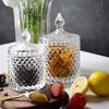 Kristalglas sieraden opslag pot kleurrijke opberg pot Europese luxe fles met deksel Sundries Candy Jar Container Organizer