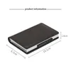 Nom personnalisé Logo Credit Bank Carte Bank Magnet Wallet Hasp Men Anti Rfid Blocking Protected Leather Slim Money Wallet Purse