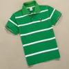 Ropa para bebés 3-14 años Summer Boys Polo Camisas Camiseta de manga corta para niños Bottom Bottom Stripe Sweinshirts