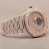 Luxury Looking Fullt Watch Iced For Men Woman Woman Top CraftSmanship Unikt och dyra Mosang Diamond Watchs för Hip Hop Industrial Luxurious 27397