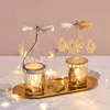 Glam Design kandelaars lamp kerstmis kleine tafel decoratieve kaarsenhouders unieke teal licht kerzenhalter feestdecoratie