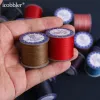 Small Roll Hand Round Wax Thread, Non-splitting 0.4 0.5 0.6mm Polyester Rope for Leather Sewing Tie String Sintered Waxed Thread