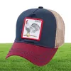 2019 12 Styles Animals Baseball Cap algodão Mesh respirável Snapback Caps unissex Sun Hat for Mulher Men Hip Hop Papai Hat2042415