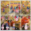 Adesivi per finestre 9pcs/pacchetto festaiolo indipendente American Day Colorful Pvc Door Home Decorazioni