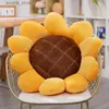 Fyllda plyschdjur 40/50/70 cm Trevligt fylld solros Plush Plance Seat Cushion Flowers Decor Pillow Props For Sofa Chair Indoor Floor Girl Girent L411