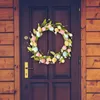 Украшение вечеринки искусственные пасхальные венки цветы дверь венок для домашнего праздника.