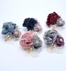 Wedding Bouquets For BridesFlower girls Wrist Flowers Flower Brooch Hand Bouquet for bridesmaid Wedding Accessary Wrist Corsage 74594767