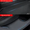 För Tesla Model Y 2021 2022 Tröskelstång Dörr Välkommen Pedal TPE Corner Guard Kick Guard Boot Side Guard Car Anti-Dirty Pad Set