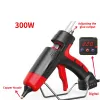 Gun 300W Hot Prige Gun Gun Digital Deplay Регулируемая медная сопло Использование 11 мм клейкие палочки Домашнее DIY Инструмент Термальный клейкий пистолет