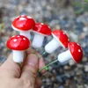 Decorative Figurines 20Pcs Artificial Mini Resin Mushroom Miniatures Fairy Garden Landscape Moss Terrarium Crafts Potted MicroLandscape