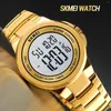 Wristwatches SKMEI 1712 Stopwatch Fashion LED Waterproof Watches Relogio Masculino Men Sport Watch Mens Digital 2 Time