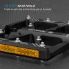 Ultralight Gewage Wide Flat Foot Mountain Bike Pedal Aluminium Reflekttor SELLOY 3 Platform