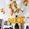 32inch Gold Silver Bride Foil Balloons Wedding Bride Team Shower Decorations Valentines Day Hen Bachelor Party Supply Love Balls