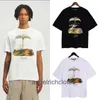 Vêtements de créateurs haut de gamme pour PAA Angles Brand de mode Coconut Tree Printing T-shirt à manches courtes pour hommes et femmes High Street Malf manche avec des étiquettes originales de 1: 1