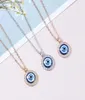 Evil Eye ketting Derde blauwe ogen amulet hanger sierlijk ojo gouden ketting ketting kabbalah bescherming verstelbare mode sieraden gif8989016