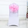 Party Decoratie Organza Stoel Sashes Bows Wedding Xmas Banquet Sheer Fabric Pack SN1169