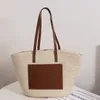 Large Capacity Braided Bag Senior Sense Straw Weave Shoulder Women Handbags New Casual Portable Seaside Holiday Beach Tote Bag