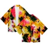 Abbigliamento etnico cravatta estiva tintura kimono uomini donne tradizionali camicia hawaiana alla moda in spiaggia allegarli alla moda Yukata Elegante Kimono